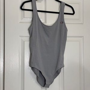 Gray champion bodysuit